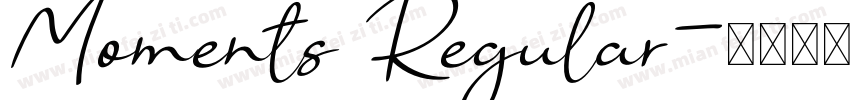 Moments Regular字体转换